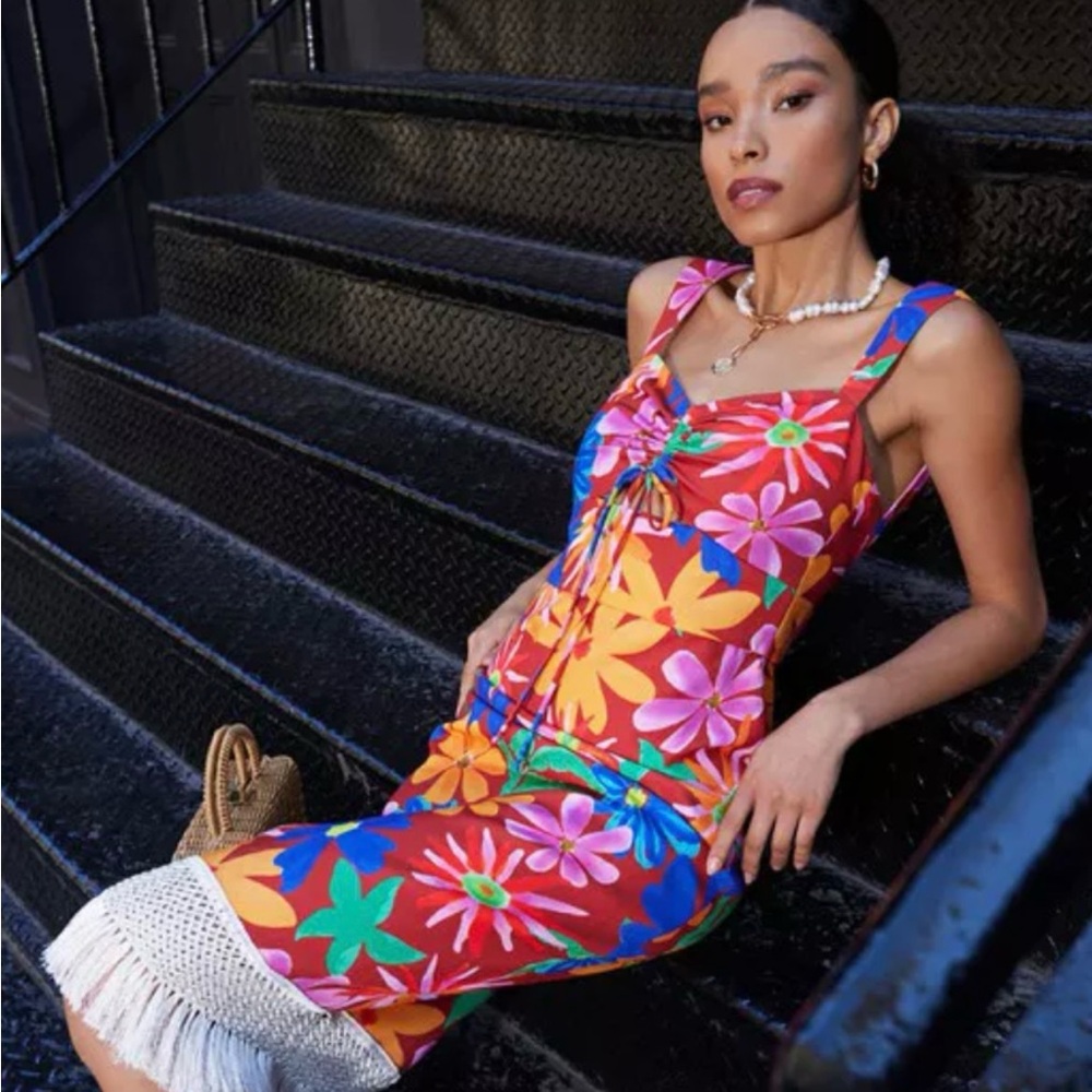 PatBo Multicolor Dress Sz 0, NWOT